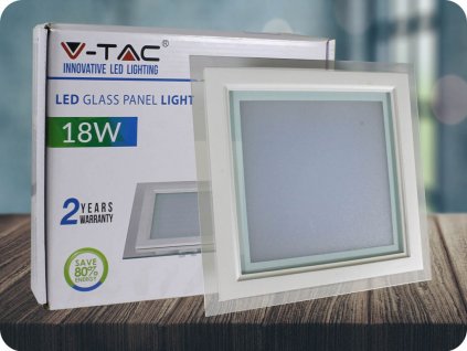 LED panel kvadrat, 18W, 1260lm, 19x19cm