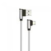 Micro USB kabel 1m 2.4A sivo