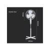 Stojaći ventilator 40W, Ø40cm, maksimalna visina 1,2m