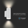 LED zidna svjetiljka 2xGU10, IP54/2-PACK!