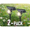 LED solarna ugradbena svjetiljka 2W 2-PACK