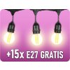 LED lančana lampa + 15 x E27 žarulja gratis!