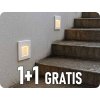 Vanjska LED ugradbena svjetiljka za stepenice, 3W, 180lm, IP65, 1+1 gratis!