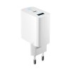 GaN PD QC adapter za punjač 1x USB-C, 1x USB, 45W, bijeli [GSM171396]