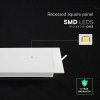 Ugradbeni LED panel s napajanjem, 6W, 630lm, CCT, Backlit, kvadrat