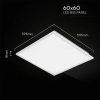 LED panel s napajanjem 40W, 4800lm, 60x60cm, SLIM, 3+7 gratis!