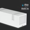 Zidna LED svjetiljka 2xGU10 IP44 kvadrat