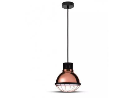 LED viseča svetilka, E27, bakrena, premer 250 mm