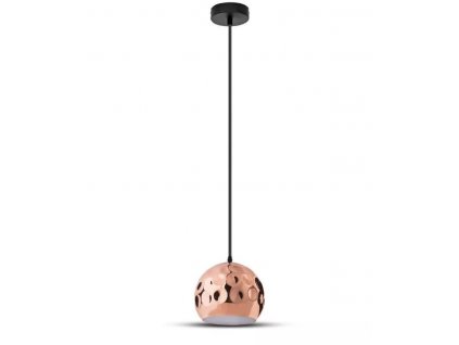 LED viseča svetilka, E27, Rose Gold, premer 250 mm