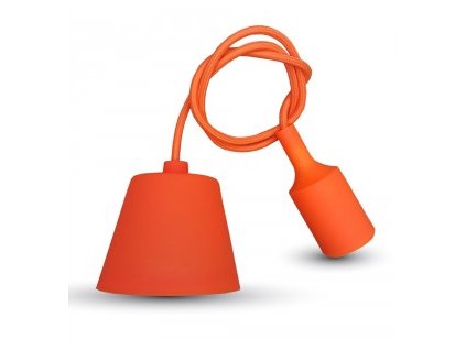Obesek za žarnice E27, oranžne barve