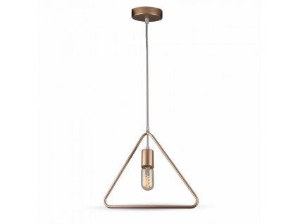 Geometrijska viseča svetilka, zlata in črna, triangel