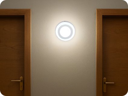 LED svetilka 22W, 1800lm, okrogla, s stransko lučjo