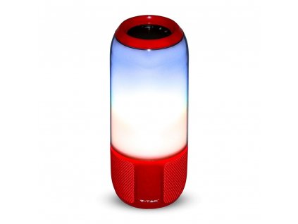 Zvočnik Bluetooth s svetlobo RGB+W LED, rdeč