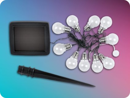 Solarna svetlobna veriga LED, 3000K
