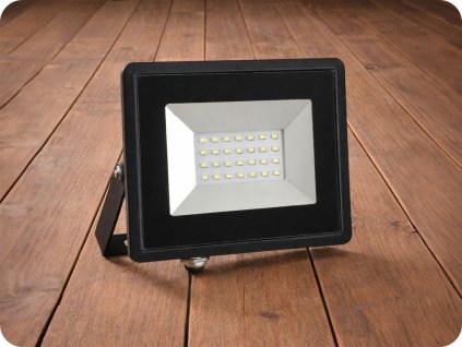 20W LED reflektor serije E SMD, črn, zelena svetloba