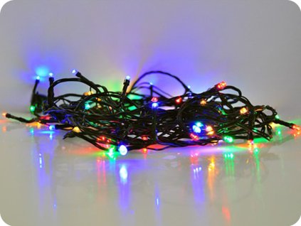 Božična veriga Solight LED, 300xLED, 30m, 5m vodila, 8 funkcij, časovnik, IP44, večbarvna [1V04-M]