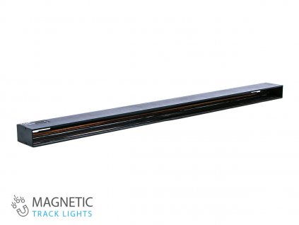 Aluminijasto vodilo za magnetne svetilke, 1 m, črno