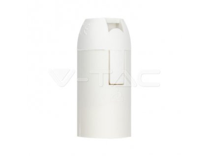 E14 Nosilec žarnice, termoplastičen, bel