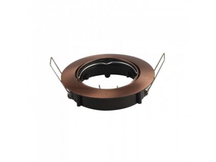 Okvir za žarnico GU10/GU5.3, okrogel, bronast