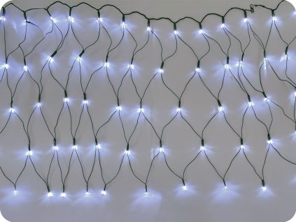 LED omrežje višine 2mx1,5m, 240LED, z adapterjem, CW, brez funkcij, zeleni kabel [X08240211]