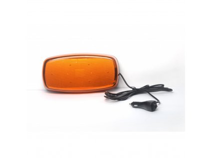 Opozorilni LED svetilnik 38W, magnet, 2 načina, 3,5m kabel za avtomobilski vžigalnik, 12-24V [BLK0032]