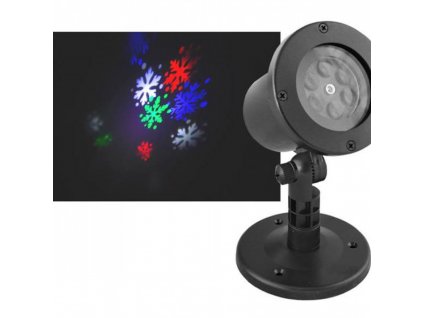 LTC LED vrtni projektor 4W, IP44, barvni kosmiči, 2 zamenljiva stojala [LXBN101]