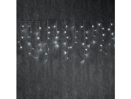 LED Rain, 3m, 144LED, 24x veja, dolžina veje 60cm, 8 funkcij, z adapterjem, IP44, hladno bela [X08144222]