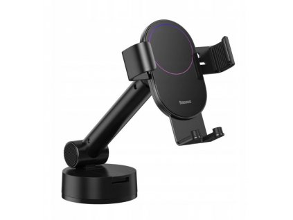 Baseus Simplism Gravitacijsko držalo za telefon v avtomobilu, prisesek za steklo, črno [SUYL-JY01]