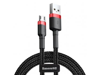Baseus Cafule Micro USB kabel 1,5A, 2 m, rdeč + črn [CAMKLF-C91]