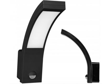 Vrtna svetilka PYRIT s senzorjem PIR, 10W, 800LM, 4000K, IP54, črna [AD-OP-6109BLPMR4]