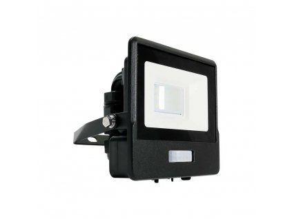 LED reflektor s senzorjem PIR 10W, 735lm, Samsungov čip, 100°, IP65, črna