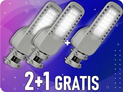 30W LED ulična svetilka, 4050lm (135lm/W), 120°, čip SAMSUNG, 2+1 gratis!