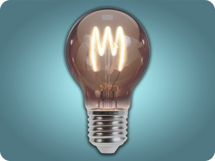 E27 LED retro žarnica z žarilno nitko 4W, 250lm, A60, dim, 2000K