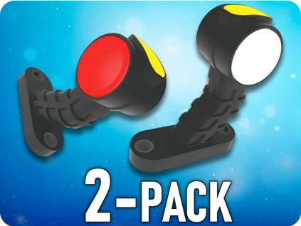 LED označevalna luč 15xLED, 12V/24V, IP67, desna + leva![L1945, L1946]