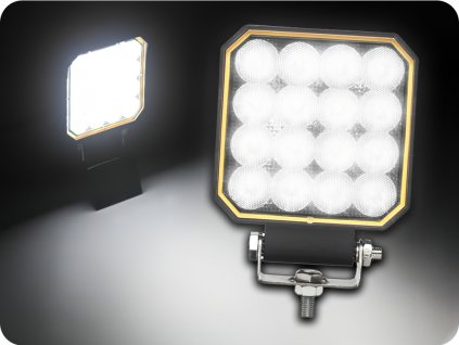 LED delovna luč 25W, 1711lm, kvadratna, 16xLED, 12V/24V [L0178]