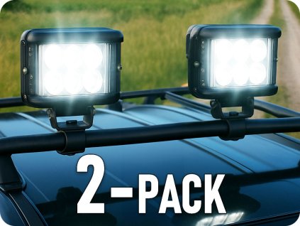 LED delovna luč 25W, 1440lm, 12xLED, 12V/24V, IP67/2-PACK! [L0064]