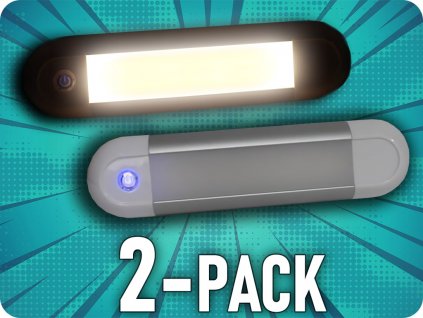 Notranja LED svetilka z zatemnitvijo na dotik 5W, 12/24V, 6000K/2-PACK! [L1880]