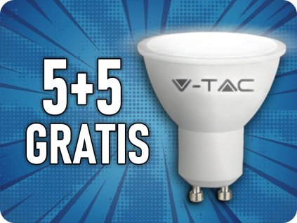 GU10 LED žarnica 10W, 1000lm, 100°, SAMSUNG čip, 5+5 gratis!