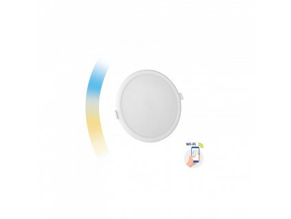 SMART vgradni LED panel 12W, 1150lm, CCT+DIM, okrogel [SLI038016CCT]