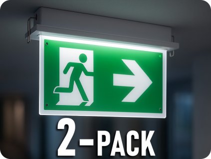 Zasilna svetilka 16xLED 2W, 160lm, vgradna, SAMSUNG CHIP, 6000K/2-PACK!