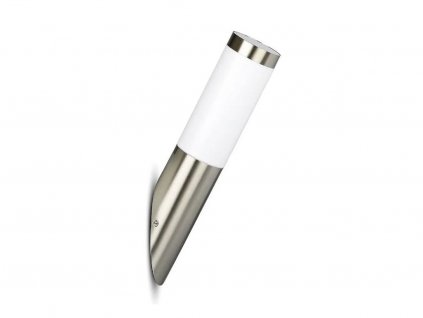 LED stenska svetilka 1xE27 nagnjena iz nerjavečega jekla IP44