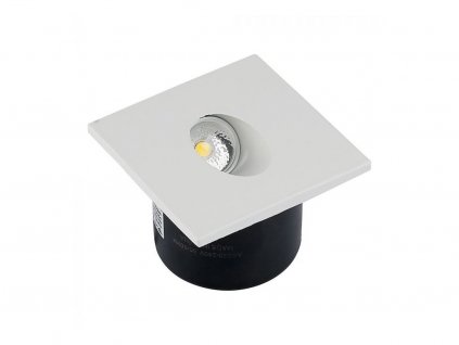 LED svetilka za vgradnjo v stopnišče 3W 270LM kvadratna IP20
