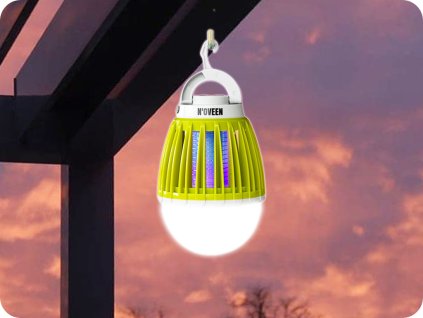 NOVEEN LED lučka za kampiranje s funkcijo lovilca mrčesa 1800mAh, 5W, do 40m2, IPX4 [IKN824]