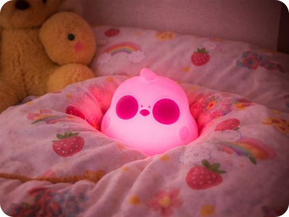 FOREVER LIGHT LED NOČNA SVETILKA HUNGRY CHICK, RGB, SILIKON [RTV100564]