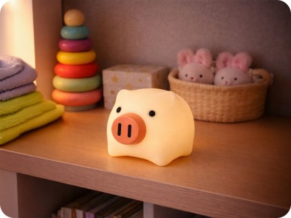 NOČNA LUČKA PRAŠIČEK, 2.4W, 1800K-6500K [MW20726]