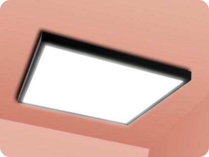 LED vgradna plošča Backlit 2v1, 40W, 4000K lm, 4000K, 60x60cm, črna [203938]
