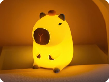 PRIJAZNA LED NOČNA LUČKA CAPYBARA, SILIKON [RTV200012]