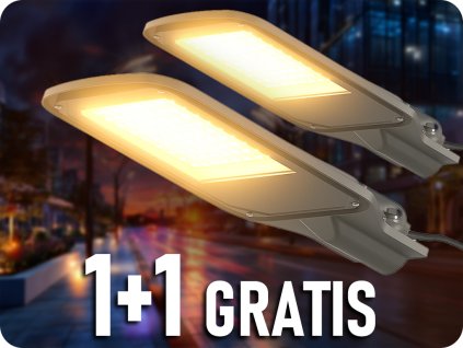 LED JAVNA RAZSVETLJAVA 100W, 8700LM, 110°, IP65, 1+1 gratis!