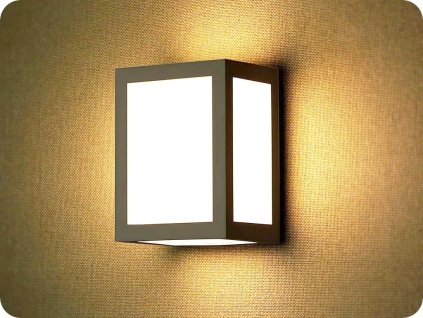 LED stenska svetilka 12W, 1350lm, IP65, črna