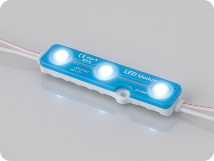 LED modul SMD5050 3LED, 6000K, IP67, moder